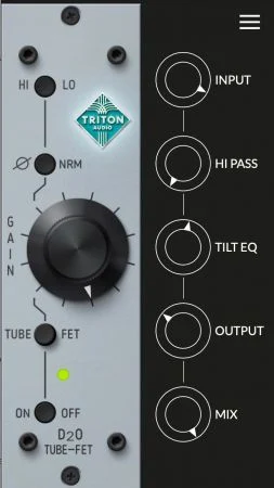 前置放大器仿真插件 Triton Audio D2O 1.0.3 MacOS