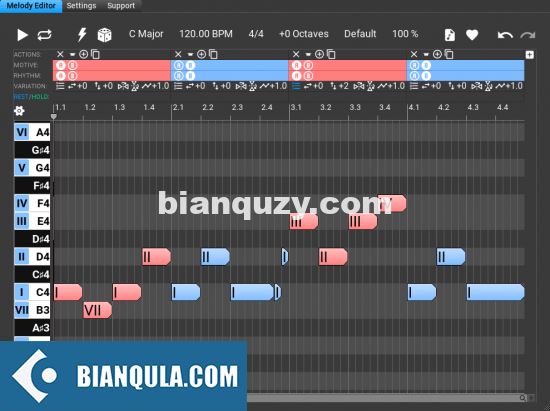 动机编辑器和旋律生成器 Music Developments Melodya 1.5.4 WIN