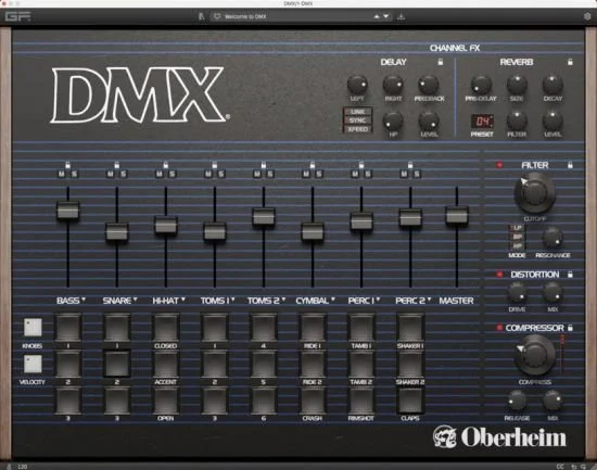 传奇鼓机 GForce Oberheim DMX 1.1.0 WIN