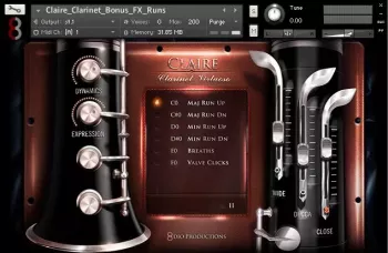 单簧管 – 8Dio Claire Clarinet Virtuoso KONTAKT