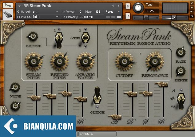 蒸汽合成器 Rhythmic Robot Audio SteamPunk KONTAKT