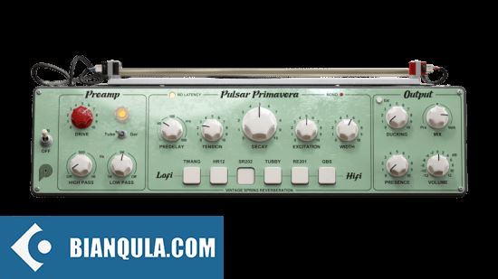 多功能的6合1弹簧混响插件 – Pulsar Audio Pulsar Primavera v1.1.5 WIN