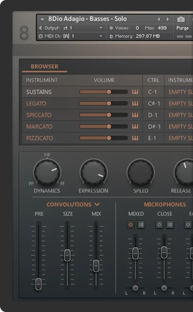 慢板低音提琴 – 8Dio Adagio Basses 2.0 KONTAKT