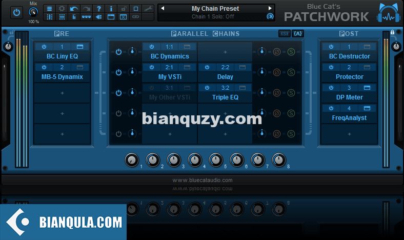 插件机架/转换器 – Blue Cat Audio Blue Cats PatchWork v2.68 MacOS WIN
