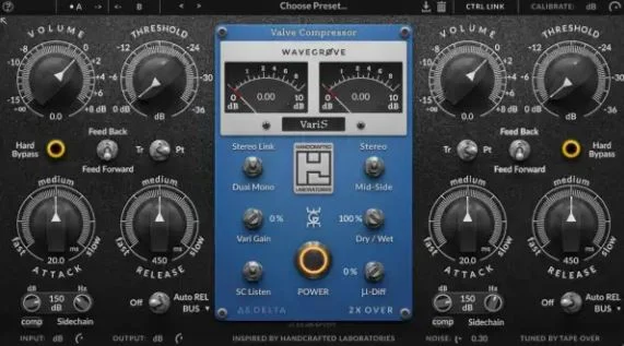 母带级全管可变式压缩器 Wavegrove HCL Varis v1.0.7 WIN