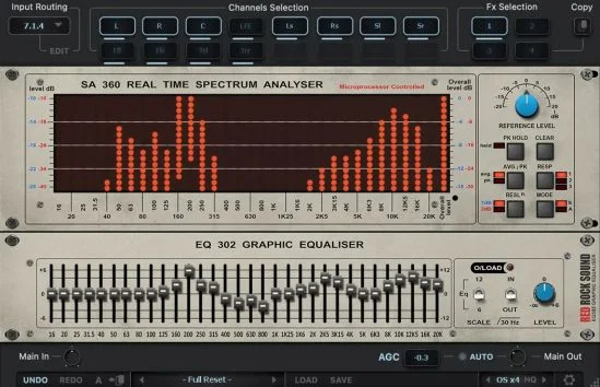 频谱分析仪和均衡器 – Red Rock Sound SA360 v1.5.2 WIN