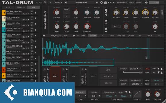 鼓机 – Togu Audio Line TAL-Drum 2.5.5 Win/Mac/Lnx