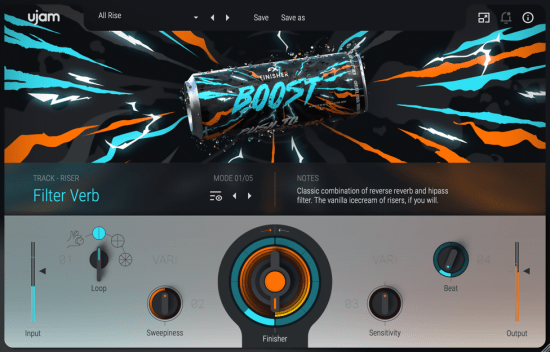 多重效果插件 uJAM Finisher BOOST v1.4.0 Win/MacOS