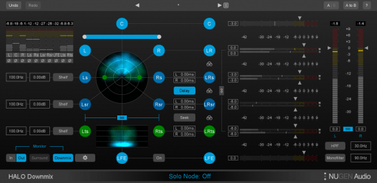 升级环绕声到立体声下混插件 NUGEN Audio Halo Downmix 1.5.5 WIN