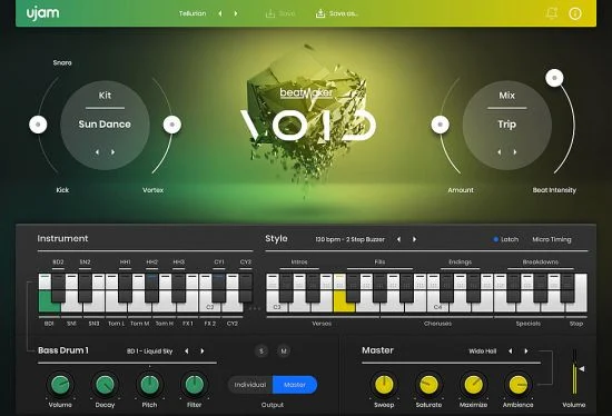 DnB电子乐鼓机插件 uJAM Beatmaker VOID v2.4.0 Win/MacOS