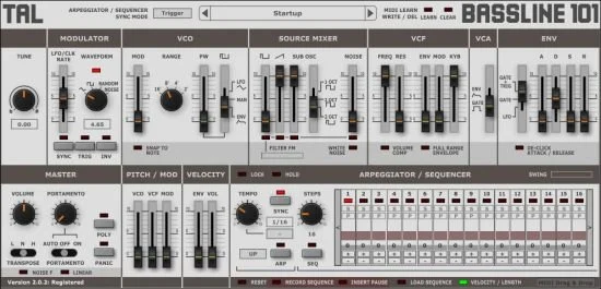 单音低音合成器 – Togu Audio Line TAL-BassLine-101 3.9.2 Win/Mac/Lnx