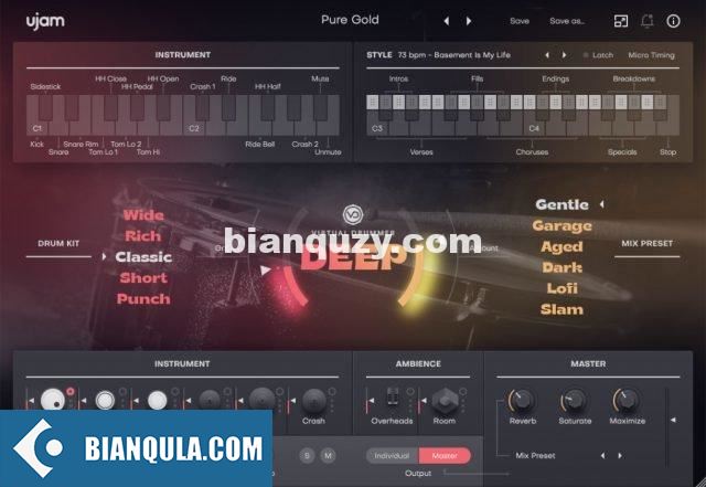 深情鼓 – UJAM Virtual Drummer Deep v2.4.0 WIN