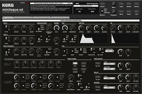 Sunny Synths Korg Minilogue XD Editor v2.4 Win/Mac