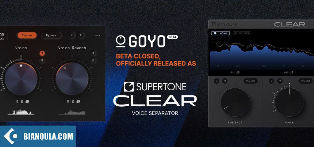 噪音回音消除 – Supertone Inc GOYO 0.9.4 Beta WIN