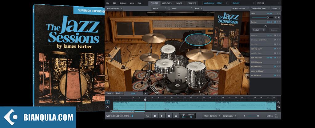 爵士鼓 – Toontrack THE JAZZ SESSIONS SDX SOUNDBANK