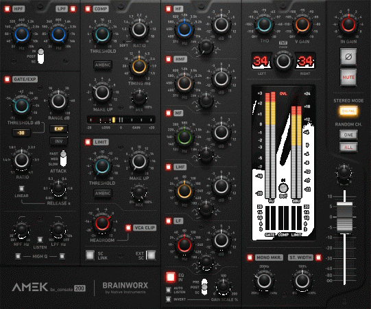 新型通道条插件 Plugin Alliance Brainworx bx_console AMEK 200 v1.1.1 MacOS