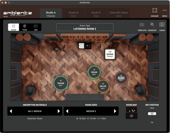 房间空间模拟器 Audio Modeling Ambiente v1.0.1 WIN
