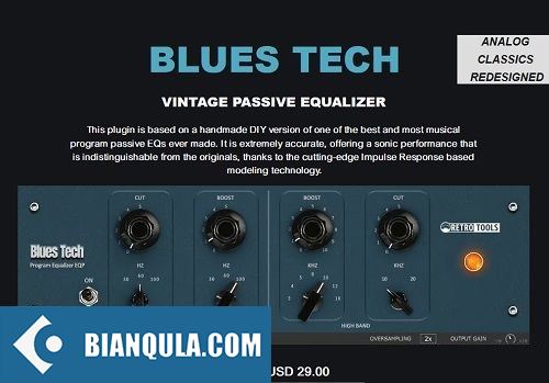 均衡器 – Retro Tools DSP Blues Tech v1.0.0 WIN