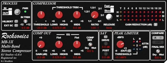 多段立体声母带压缩器/限制器 Raising Jake Studios MB-3X v2.1.1 Win/macOS
