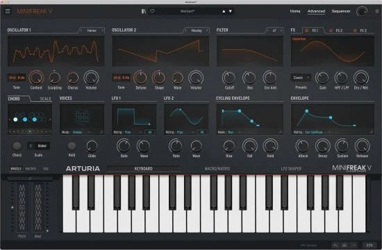 和弦混合键盘 – Arturia MiniFreak V v2.0.0 WIN
