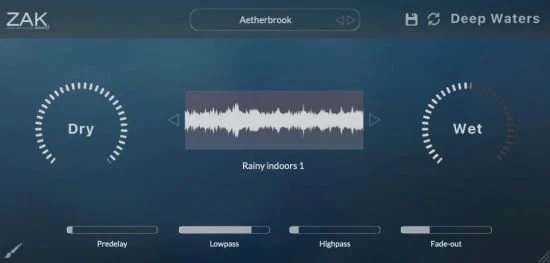由水样制成的混响插件 – Zak Sound Deep Waters v1.0.0 WIN MAC