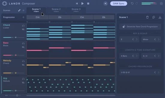 智能辅助编曲插件 LANDR Composer 1.0.2 WIN