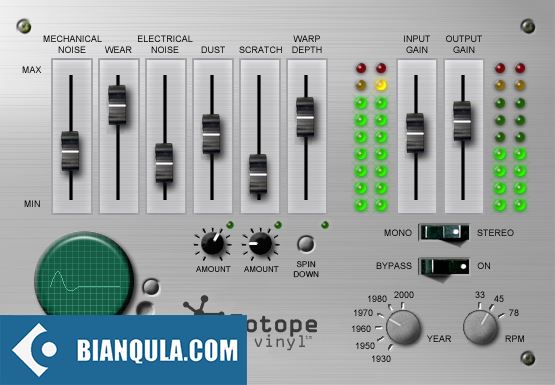 老唱片声音效果模拟 – iZotope Vinyl v1.12.1 WIN/v1.80 MAC