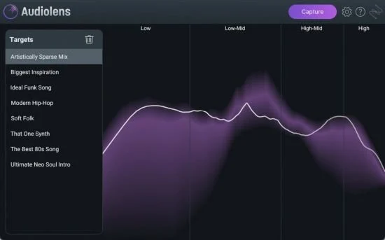 可视化比较匹配参考曲目 – iZotope Audiolens 1.2.0 WIN