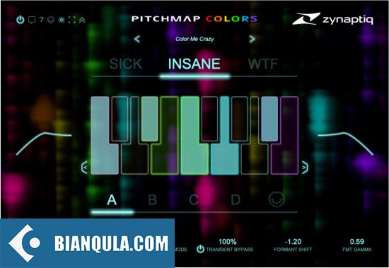 创意处理插件 – Zynaptiq PITCHMAP COLORS v1.0.0 WIN