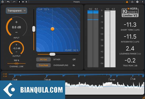 峰值母带限制器 – HOFA IQ-Limiter 2.0.0 WIN