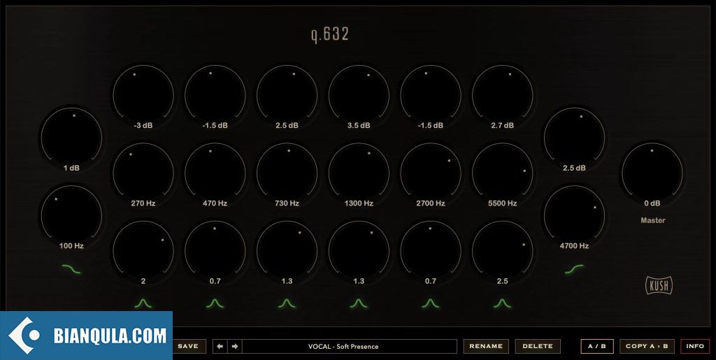 均衡器 – Kush Audio Q 632 v1.0.0 WIN