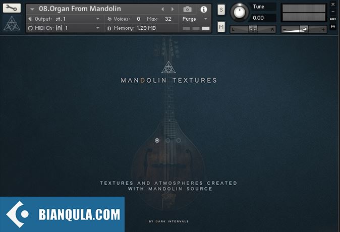 曼陀林 – Dark Intervals Mandolin Textures KONTAKT