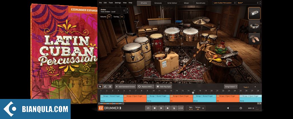 EZ扩展拉丁古巴打击乐 – Toontrack Latin Cuban Percussion EZX Library 1.0.2