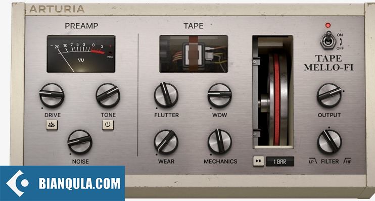 低保真磁带机效果 – Arturia Tape MELLO-FI v1.3.0.4471 WIN