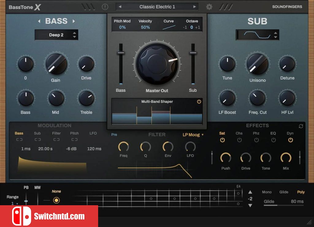 低音合成器 – SoundFingers BassTone X v1.0.0 WIN