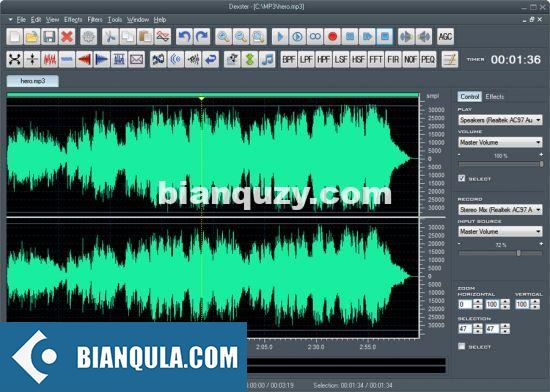 音频编辑器 – Softdiv Dexster Audio Editor 5.1 WIN