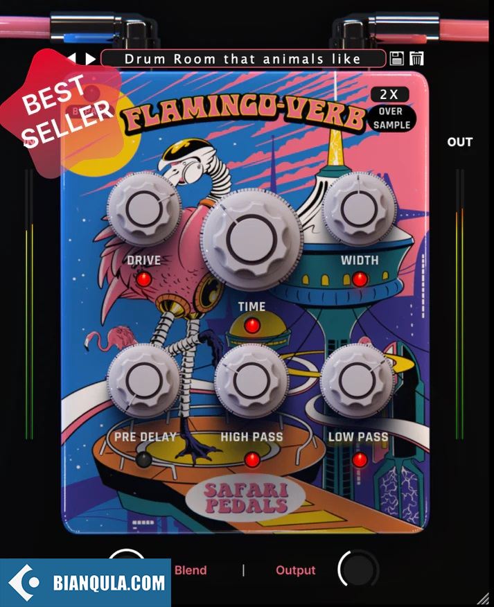 火烈鸟混响 – Safari Pedals Flamingo Verb – 4 wild reverbs in one plugin 1.13.6 WIN