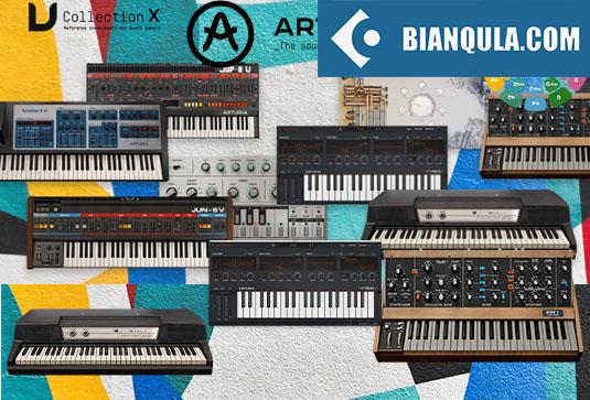 虚拟合成乐器插件合集 Arturia V Collection X v2024.12 R2 MacOS （包含Acid V Analog Lab V ARP 2600 V3 Augmented BRASS GRAND PIANO STRINGS VOICES WOODWINDS YANGTZE B-3 V2 Buchla Easel V Clavinet V CMI V CP-70 V CS-80 V4 CZ V DX7 V Emulator II V Farfisa V Jun-6 V Jup-8 V4 KORG MS-20 V Matrix-12 V2 Mellotron V Mini V4 MiniBrute V MiniFreak V Modular V3 OP-Xa V Piano V3 Pigments Prophet-5 V Prophet-VS V SEM V2 Solina V2 SQ80 V Stage-73 V2 Synclavier V Synthi V Synthx V Vocoder V VOX Continental V2 Wurli V3）