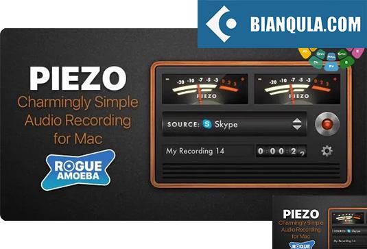 苹果简易内录软件 Rogue Amoeba Piezo v1.9.5 MacOS