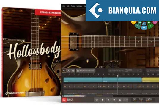 拓展贝斯音源 Toontrack Hollowbody EBX v1.0.0
