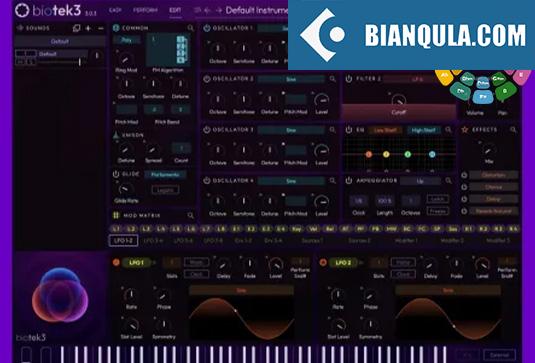 电音合成器音源 Tracktion Software BioTek 3 v3.0.3 + Factory Content R2R Win