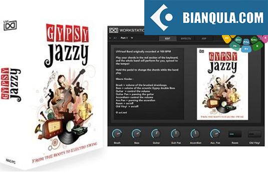 爵士乐 UVI Soundbank Gypsy Jazzy v1.4.4