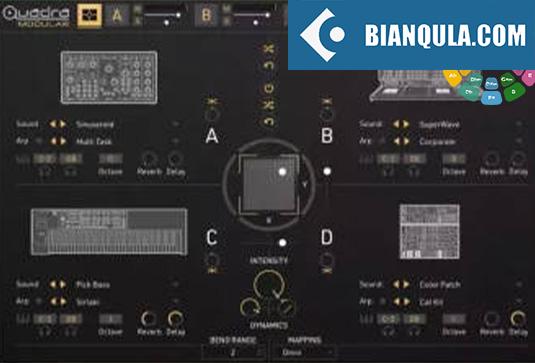 创意4声部多重乐器 UVI Soundbank Quadra Modular v1.0.2-R2R