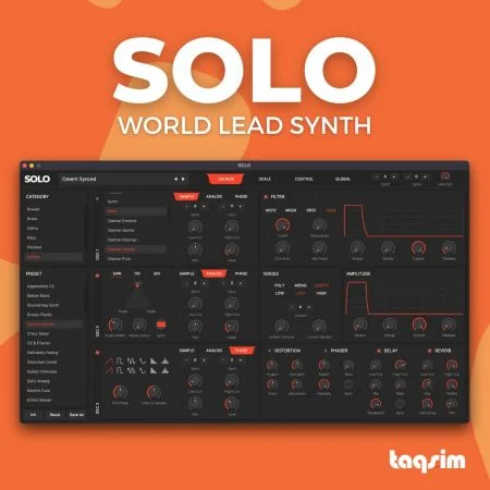 终极世界主音合成器 – TAQSIM SOLO World Lead Synth v2.0.0 WIN