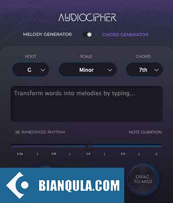 旋律生成器 – AudioCipher Technologies AudioCipher v3.0 WiN/MacOS