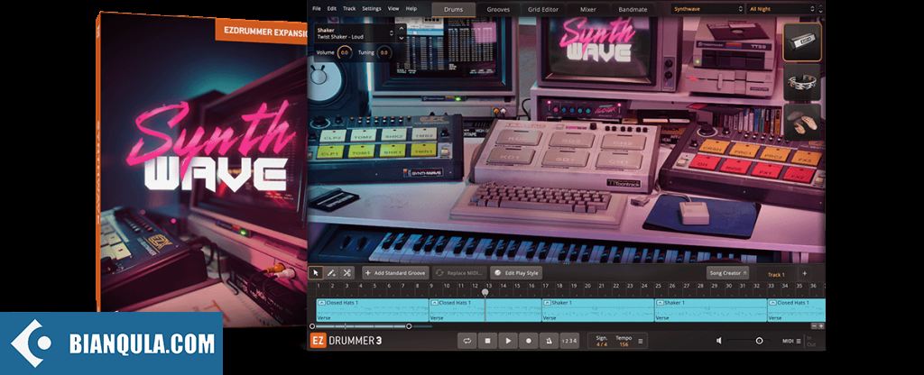 80年代电子鼓 – Toontrack Synthwave EZX SOUNDBANK（EZdrummer3扩展）