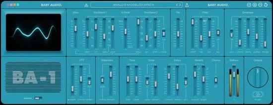 野兽合成器 – BABY Audio BA-1 v1.0.0 Win Mac