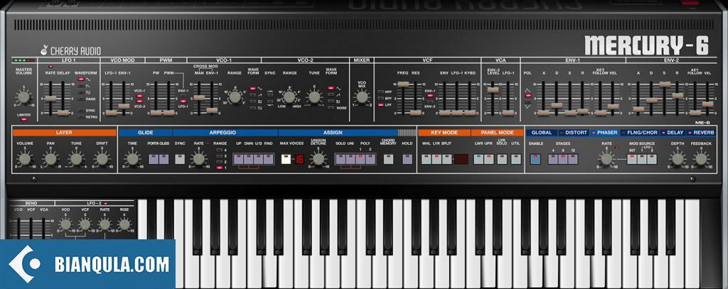 水星-6合成器 Cherry Audio Mercury-6 v1.0.5.84 Fixed WIN