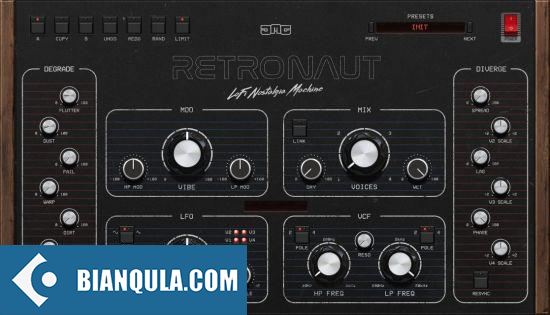 LoFi怀旧效果器 – JMG Sound Retronaut v1.0 WIN