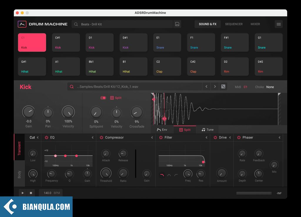 鼓机 – ADSR Sounds Drum Machine v1.2.0 WIN